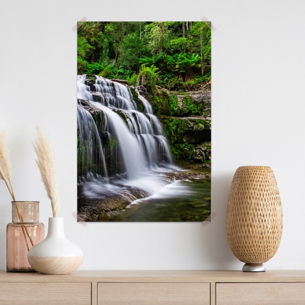 Poster wasserfall Liffey Falls im üppigen Regenwald von Tasmanien – Wallnifity® Poster wasserfall Liffey Falls im üppigen Regenwald von Tasmanien – Wallnifity®
