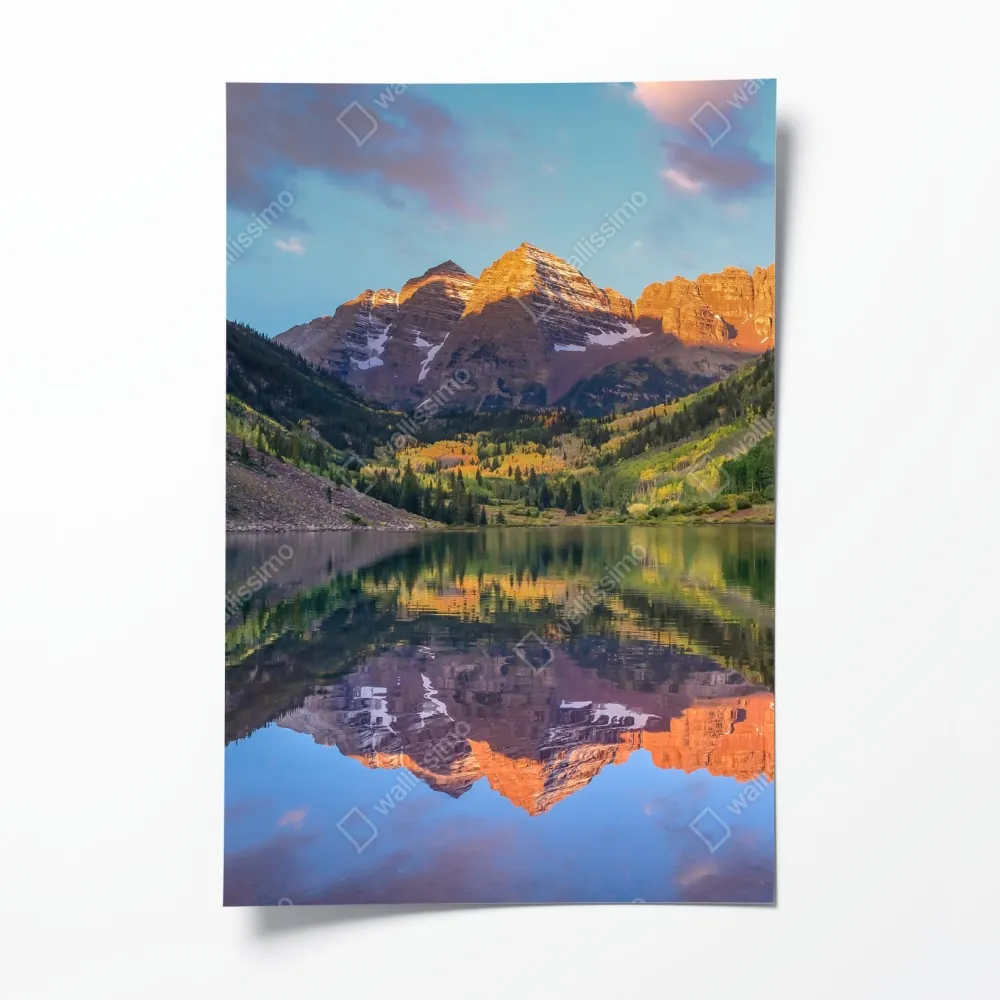 Poster sonnenaufgang bei Maroon Bells – Wallnifity® Poster sonnenaufgang bei Maroon Bells – Wallnifity®