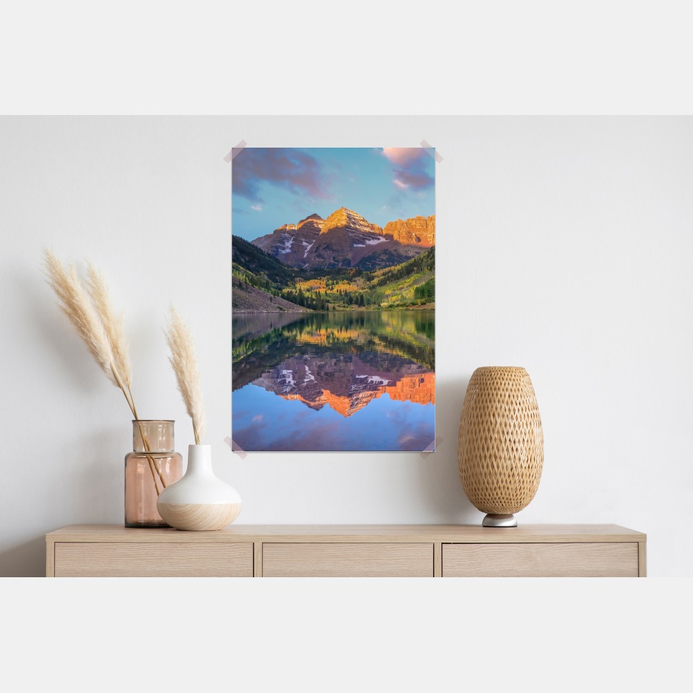 Poster sonnenaufgang bei Maroon Bells – Wallnifity® Poster sonnenaufgang bei Maroon Bells – Wallnifity®