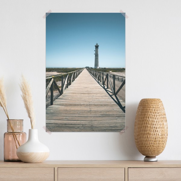 Poster leuchtturm am ende des stegs – Wallnifity® Poster leuchtturm am ende des stegs – Wallnifity®