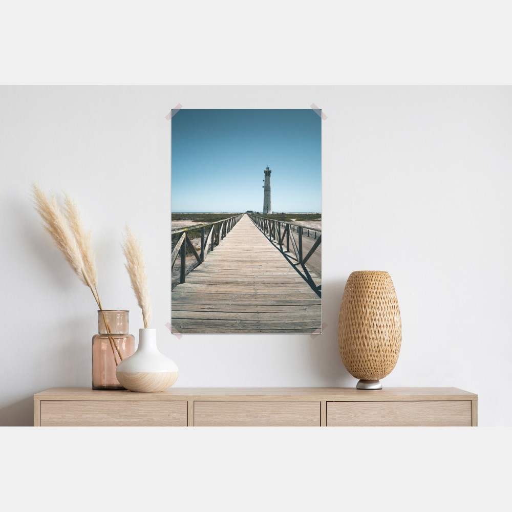 Poster leuchtturm am ende des stegs – Wallnifity® Poster leuchtturm am ende des stegs – Wallnifity®