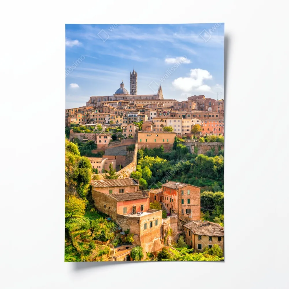 Poster Siena stadtpanorama, Italien – Wallnifity® Poster Siena stadtpanorama, Italien – Wallnifity®