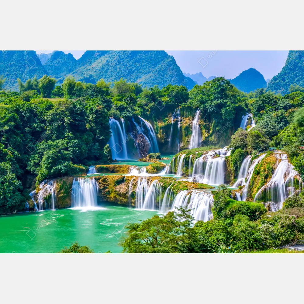 Poster smaragdgrüne kaskaden – Wallnifity® Poster smaragdgrüne kaskaden – Wallnifity®