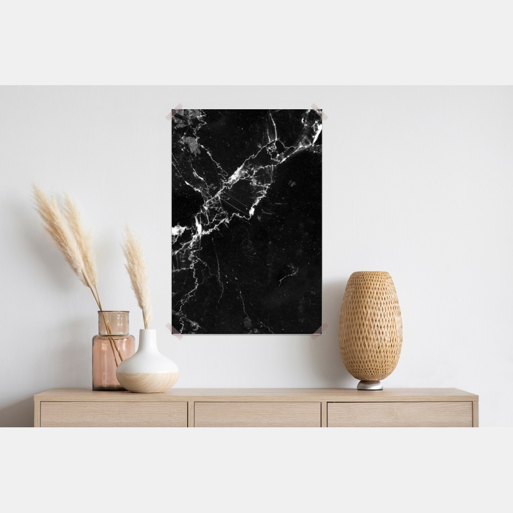 Poster schwarzer marmor mit adern – Wallnifity® Poster schwarzer marmor mit adern – Wallnifity®