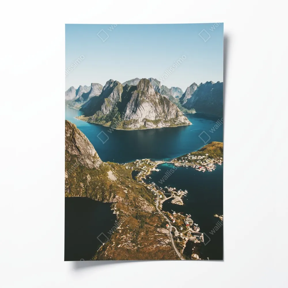 Poster majestätische fjordlandschaft – Wallnifity® Poster majestätische fjordlandschaft – Wallnifity®
