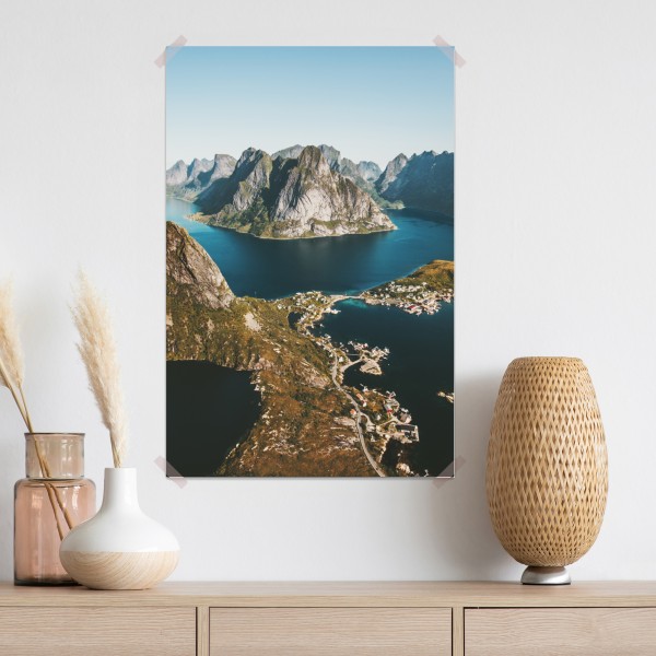 Poster majestätische fjordlandschaft – Wallnifity® Poster majestätische fjordlandschaft – Wallnifity®