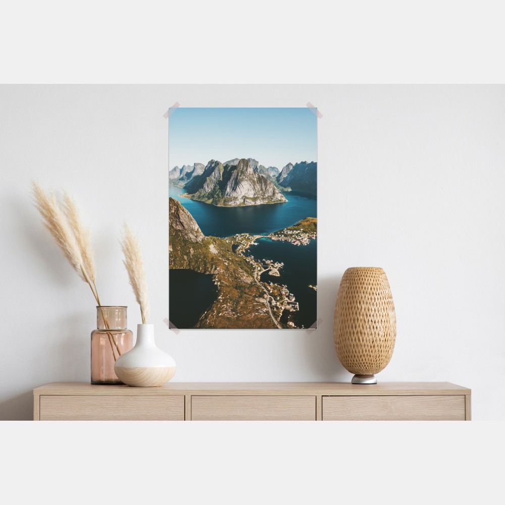 Poster majestätische fjordlandschaft – Wallnifity® Poster majestätische fjordlandschaft – Wallnifity®