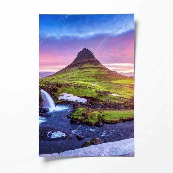 Poster Kirkjufell bei sonnenaufgang – Wallnifity®