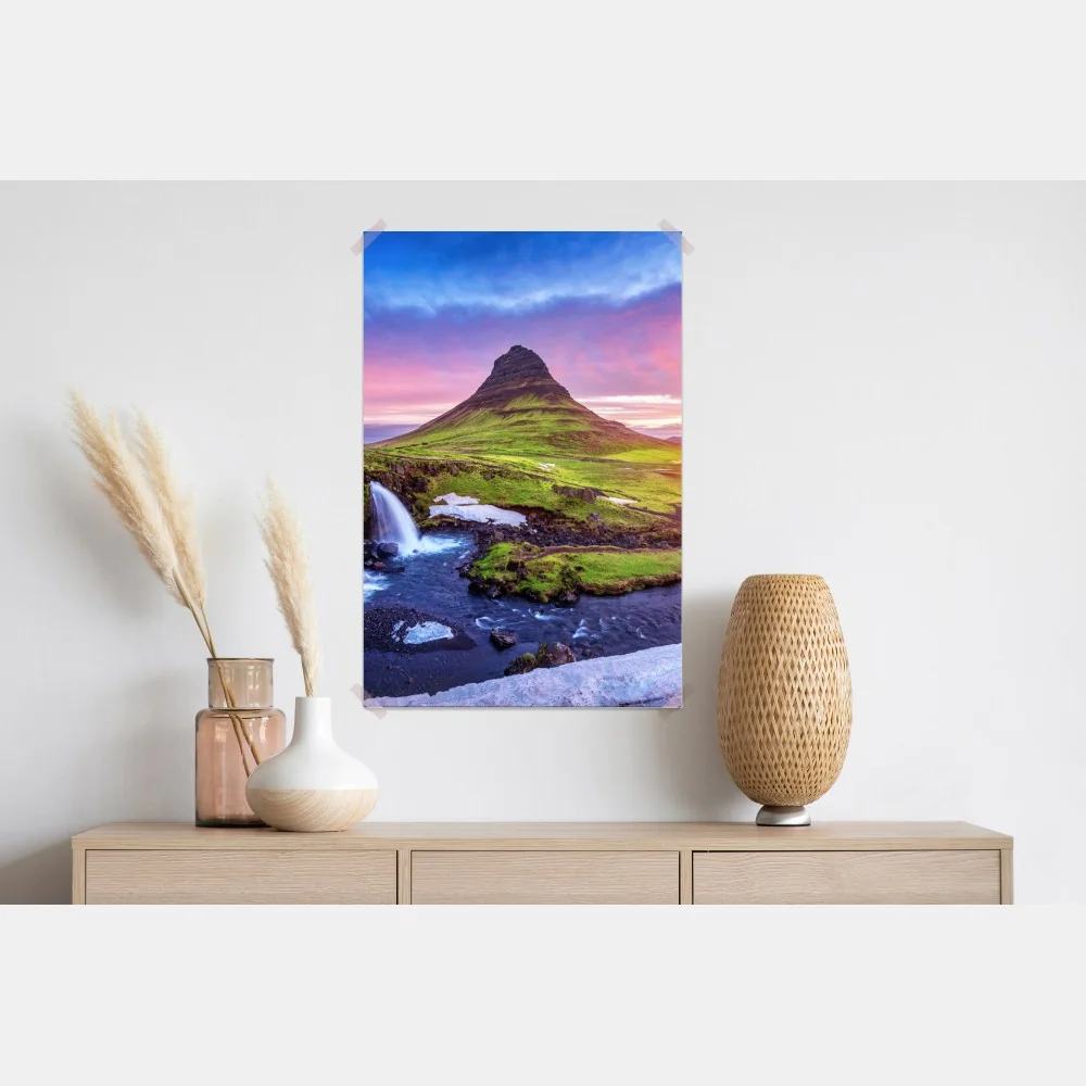 Poster Kirkjufell bei sonnenaufgang – Wallnifity®