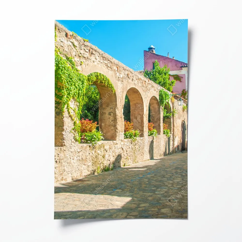 Poster sonnige bögen in Ravello – Wallnifity® Poster sonnige bögen in Ravello – Wallnifity®