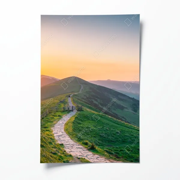 Poster boho aquarell-panda mit federn – Wallnifity®