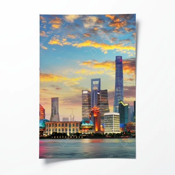 Poster zartes aquarell rosenmuster – Wallnifity®