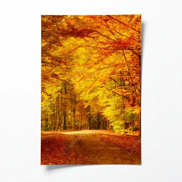 Poster lebendige violette abstrakte komposition – Wallnifity®