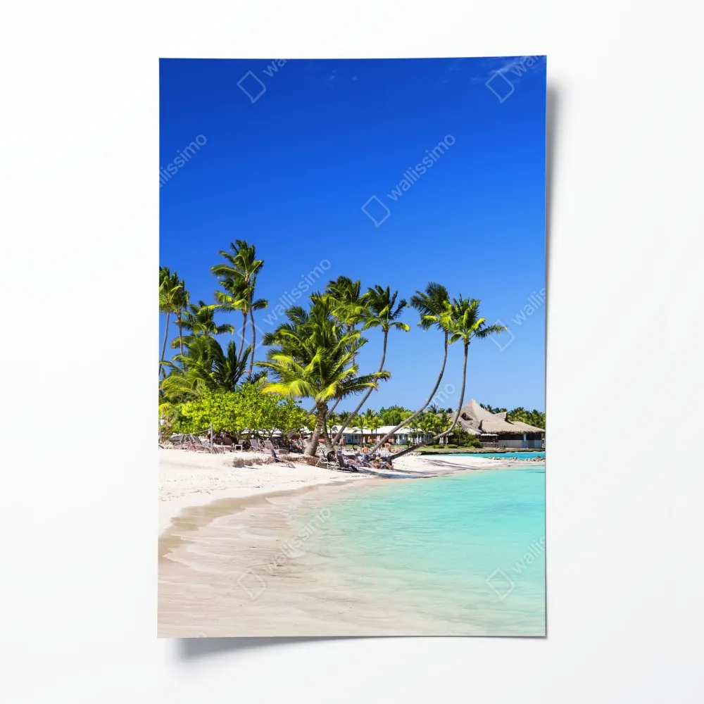 Poster tropischer strand in Cap Cana – Wallnifity®