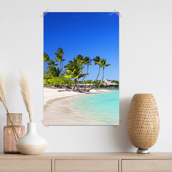 Poster tropischer strand in Cap Cana – Wallnifity®
