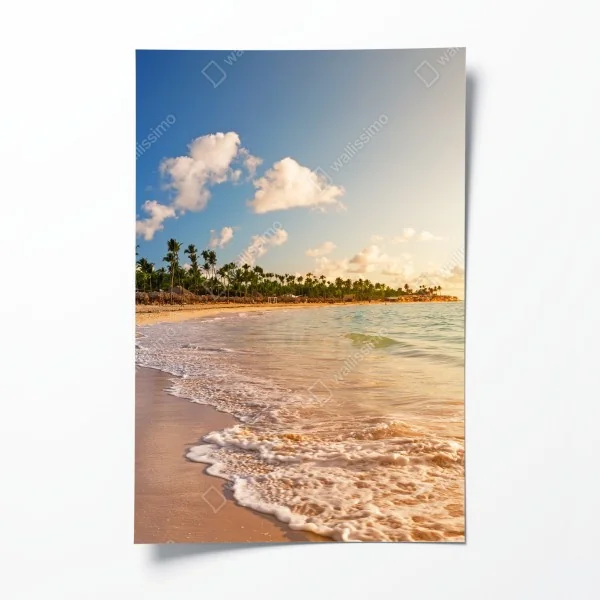 Poster sonnige skyline von Rom mit kuppeln – Wallnifity®