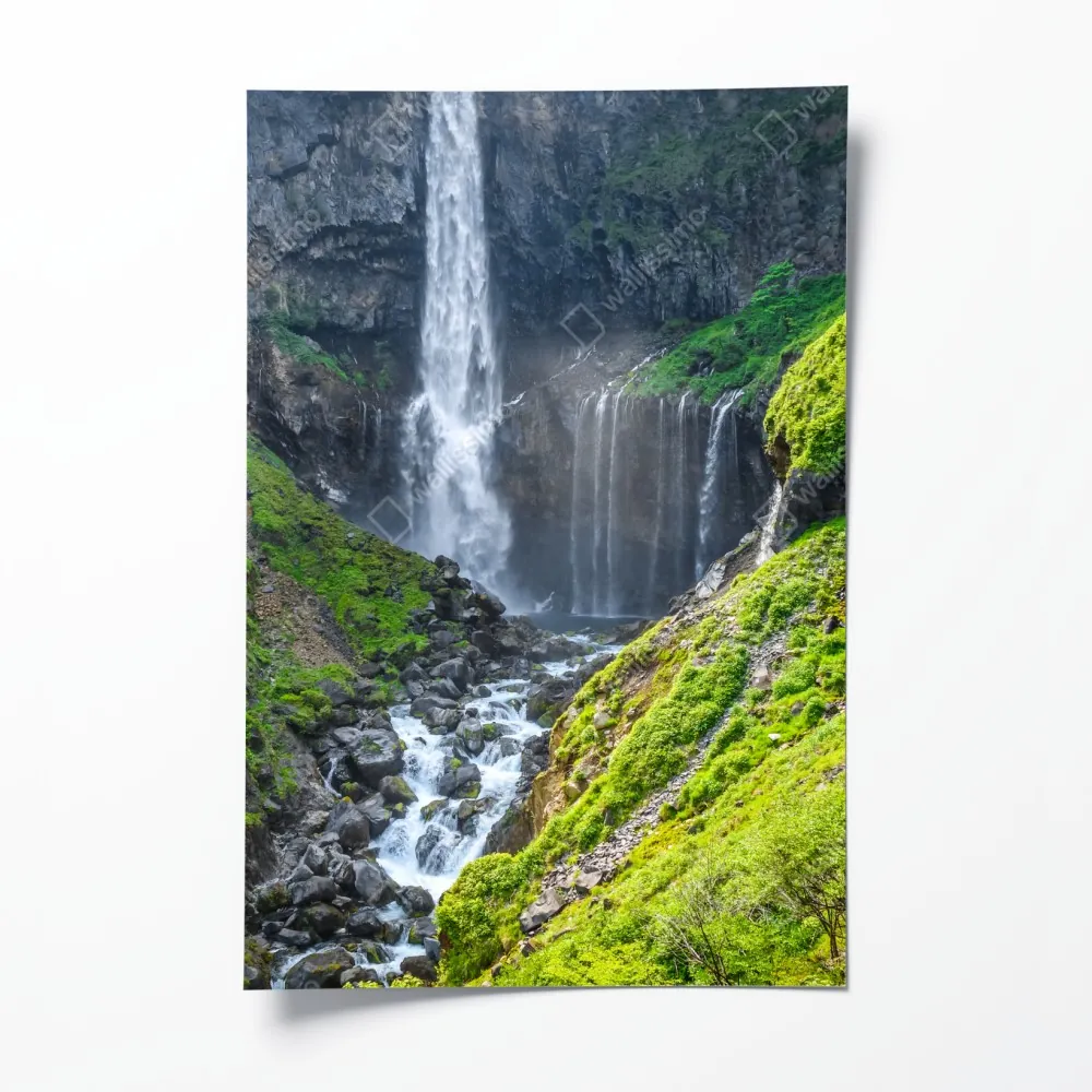 Poster Kegon wasserfall Nikko landschaft – Wallnifity® Poster Kegon wasserfall Nikko landschaft – Wallnifity®