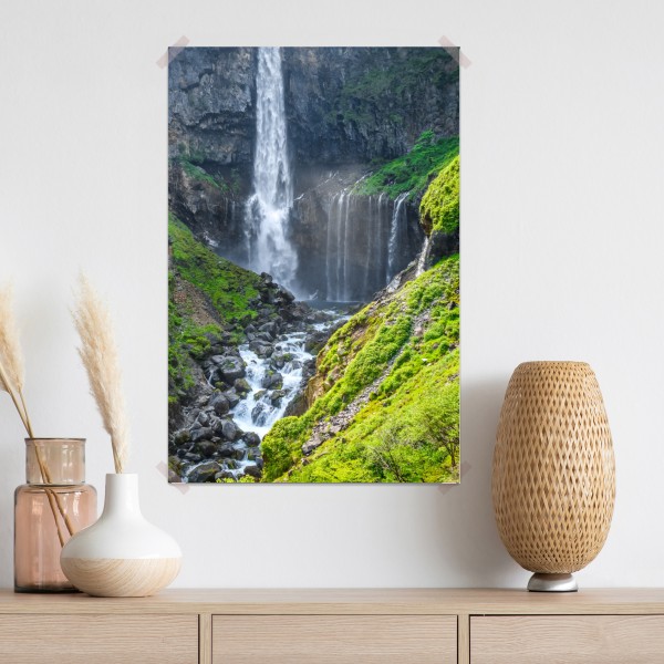 Poster Kegon wasserfall Nikko landschaft – Wallnifity® Poster Kegon wasserfall Nikko landschaft – Wallnifity®