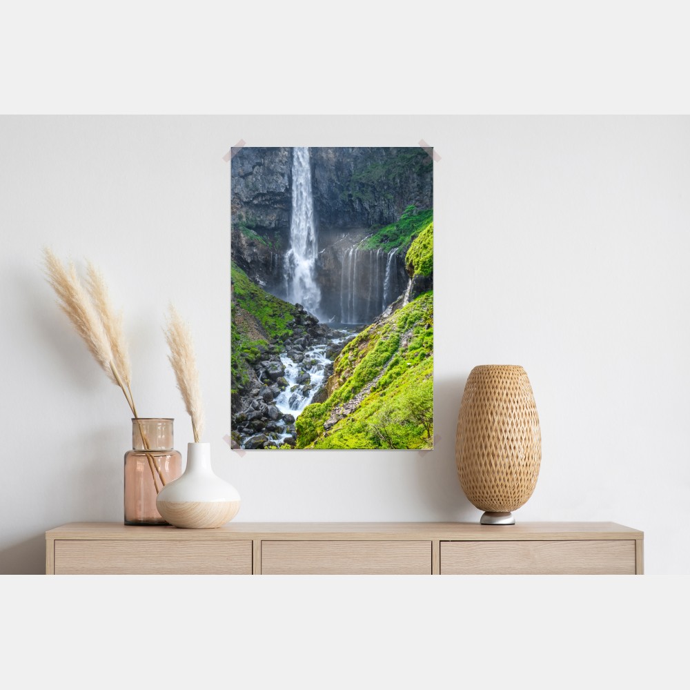 Poster Kegon wasserfall Nikko landschaft – Wallnifity® Poster Kegon wasserfall Nikko landschaft – Wallnifity®