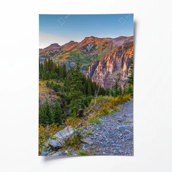 Poster tropische orchideen in aquarell und palmblättern – Wallnifity®