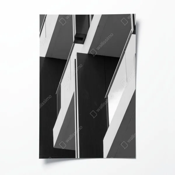 Poster tropischer strand mit palmen und segelboot – Wallnifity®