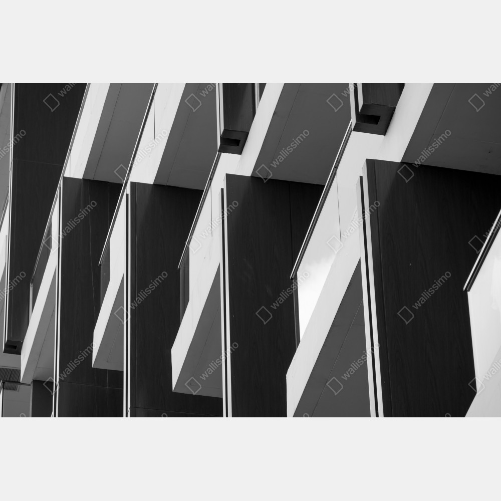 Poster geometrischer rhythmus der balkone – Wallnifity® Poster geometrischer rhythmus der balkone – Wallnifity®