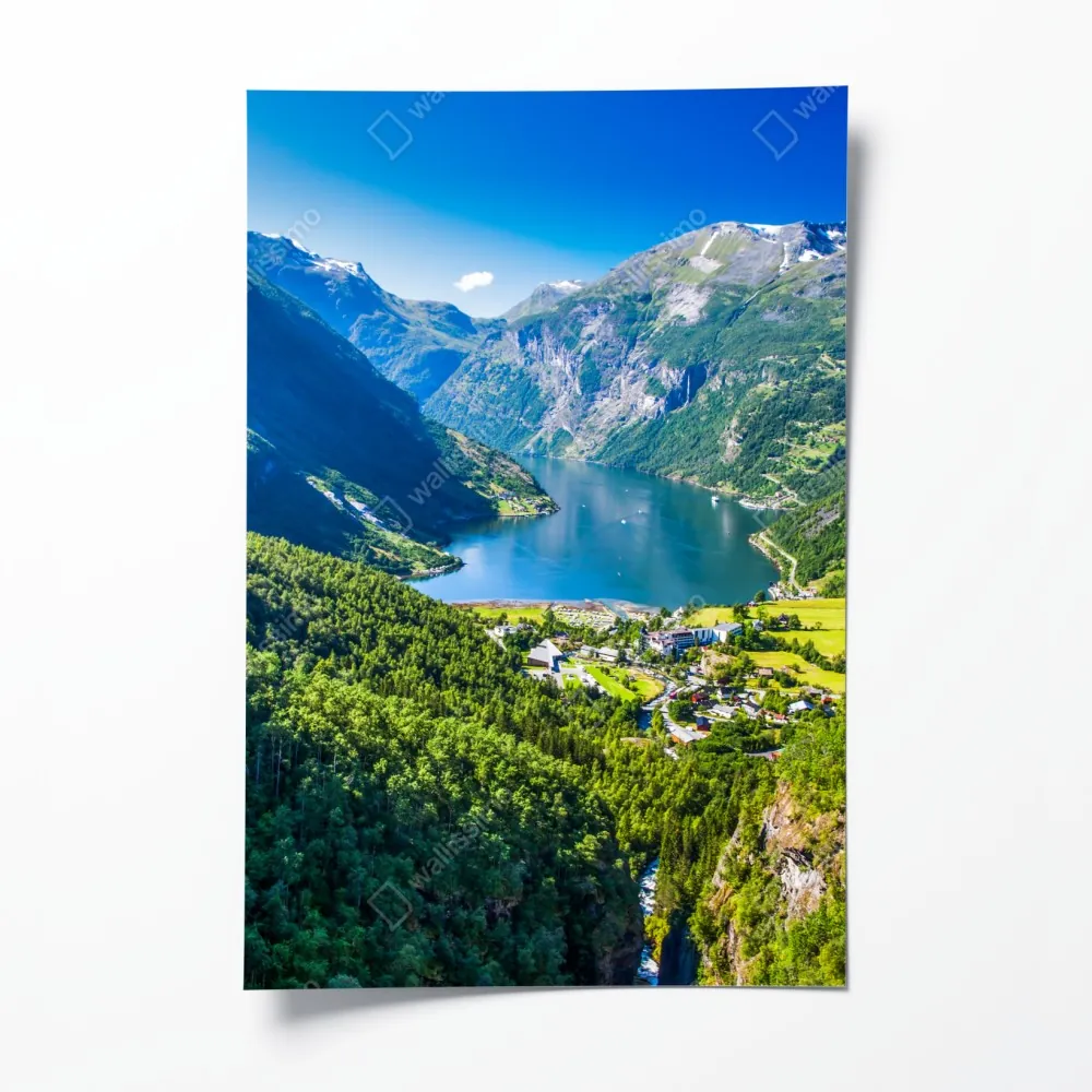 Poster Geirangerfjord bergpanorama – Wallnifity® Poster Geirangerfjord bergpanorama – Wallnifity®