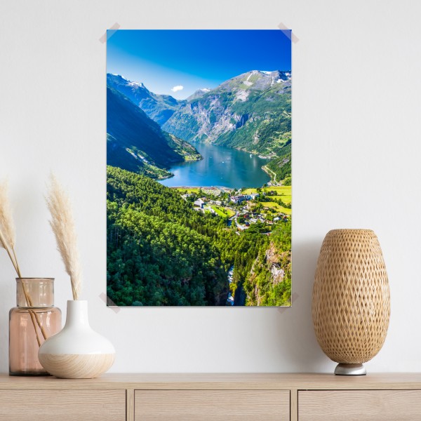 Poster Geirangerfjord bergpanorama – Wallnifity® Poster Geirangerfjord bergpanorama – Wallnifity®