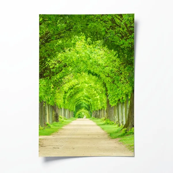 Poster vintage botanisches floralmuster auf tiefgrün – Wallnifity®