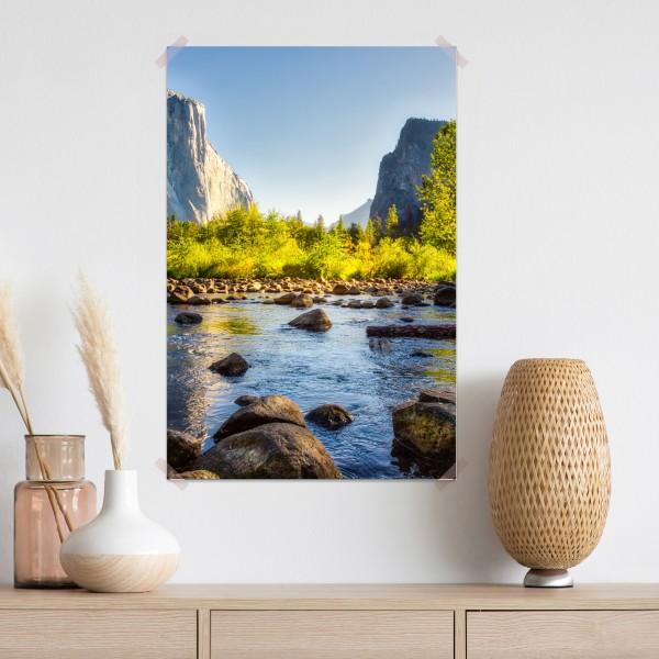 Poster goldenes flusstal – Wallnifity® Poster goldenes flusstal – Wallnifity®