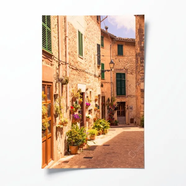 Poster eukalyptus aquarell botanisches muster auf dunklem hintergrund – Wallnifity®