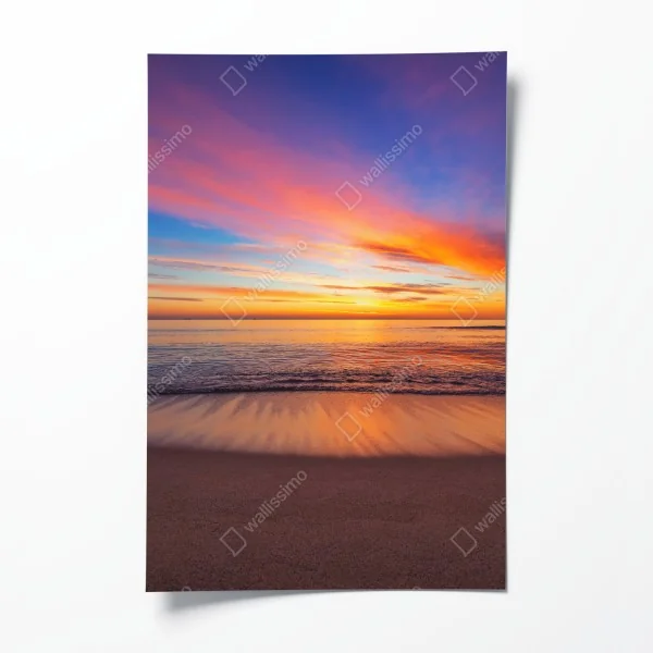 Poster leuchtende gelbe sonnenblumen in nahaufnahme – Wallnifity®