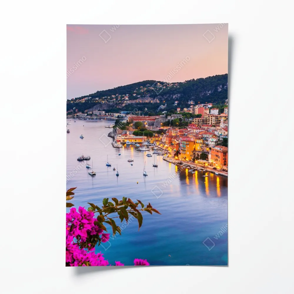 Poster sonnenuntergang über Villefranche-sur-Mer – Wallnifity® Poster sonnenuntergang über Villefranche-sur-Mer – Wallnifity®