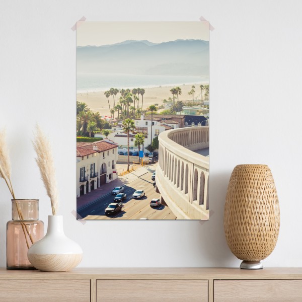 Poster Santa Monica küstenpanorama – Wallnifity®