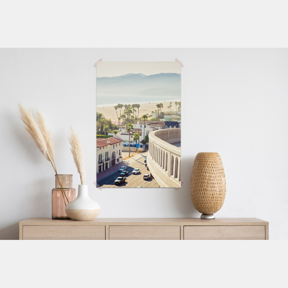 Poster Santa Monica küstenpanorama – Wallnifity®