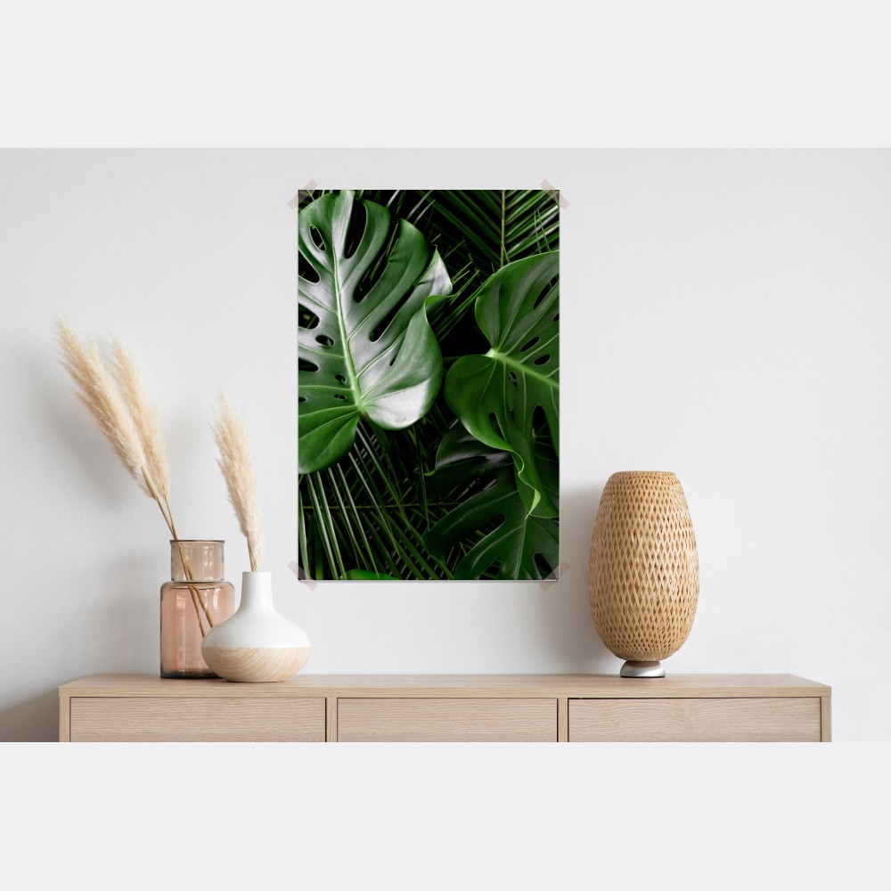 Poster üppige monstera-blätter – Wallnifity® Poster üppige monstera-blätter – Wallnifity®