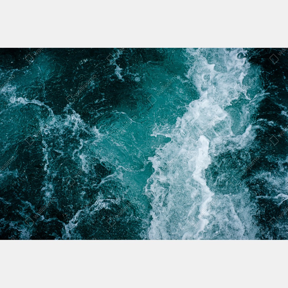 Poster türkisblaue ozeanwellen – Wallnifity®