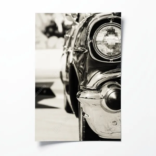 Poster ruhiger steg am see in schwarzweiß – Wallnifity®