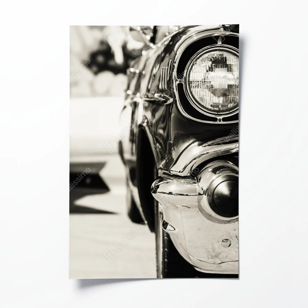 Poster vintage chrom klassisches auto nahaufnahme – Wallnifity® Poster vintage chrom klassisches auto nahaufnahme – Wallnifity®