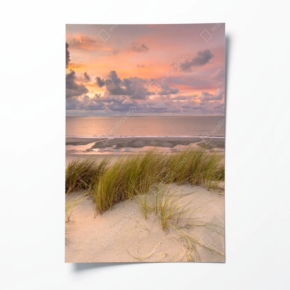 Poster sonnenuntergang über dünen in Zeeland – Wallnifity® Poster sonnenuntergang über dünen in Zeeland – Wallnifity®