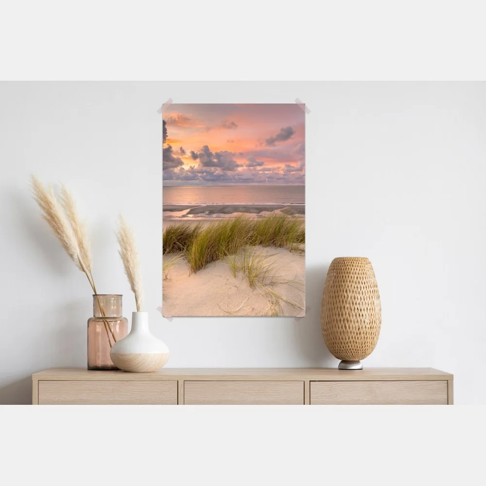 Poster sonnenuntergang über dünen in Zeeland – Wallnifity® Poster sonnenuntergang über dünen in Zeeland – Wallnifity®