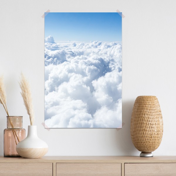 Poster ruhige wolkenlandschaft aus der luft – Wallnifity® Poster ruhige wolkenlandschaft aus der luft – Wallnifity®