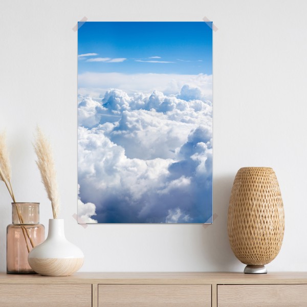 Poster ruhige wolkenlandschaft am blauen himmel – Wallnifity® Poster ruhige wolkenlandschaft am blauen himmel – Wallnifity®