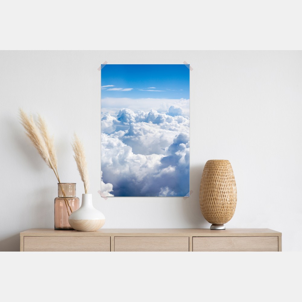 Poster ruhige wolkenlandschaft am blauen himmel – Wallnifity® Poster ruhige wolkenlandschaft am blauen himmel – Wallnifity®