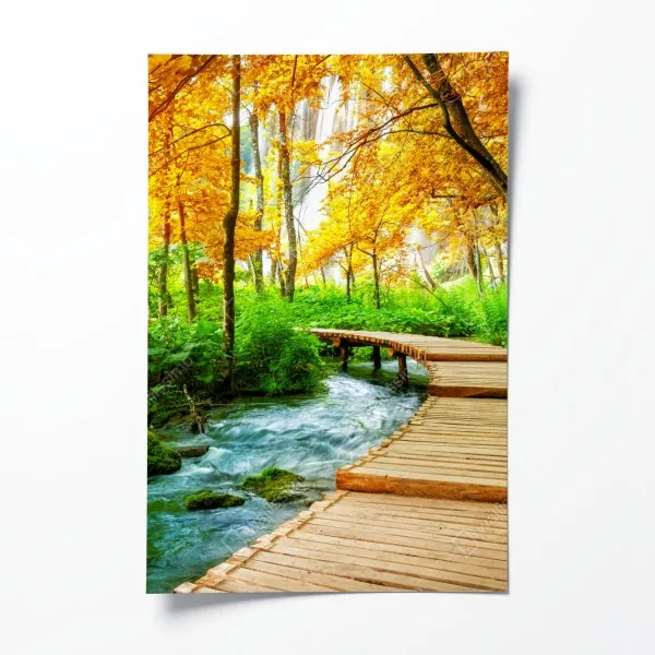 Poster gelbe geometrische abstraktion 3d – Wallnifity®