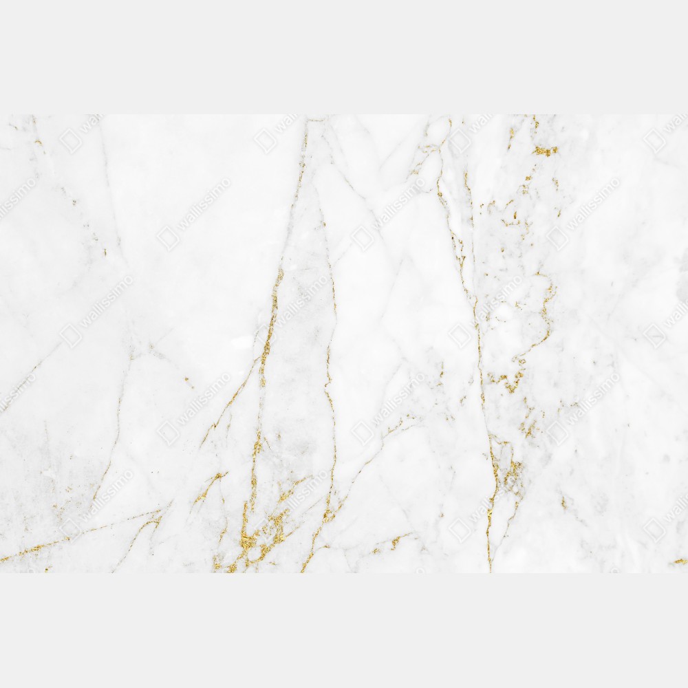 Poster weißer marmor mit goldenen adern – Wallnifity®