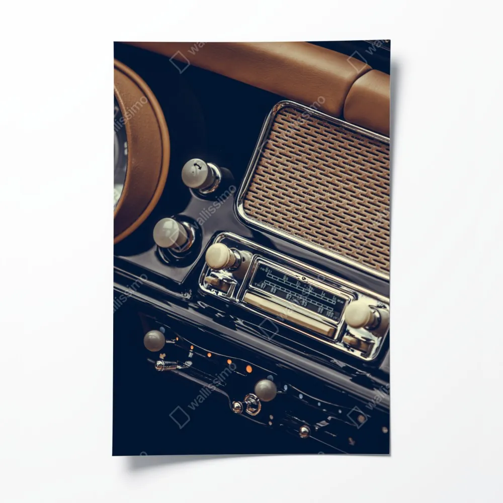 Poster vintage armaturenbrett nahaufnahme – Wallnifity® Poster vintage armaturenbrett nahaufnahme – Wallnifity®