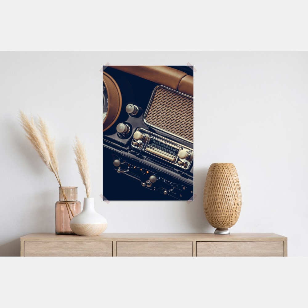 Poster vintage armaturenbrett nahaufnahme – Wallnifity® Poster vintage armaturenbrett nahaufnahme – Wallnifity®