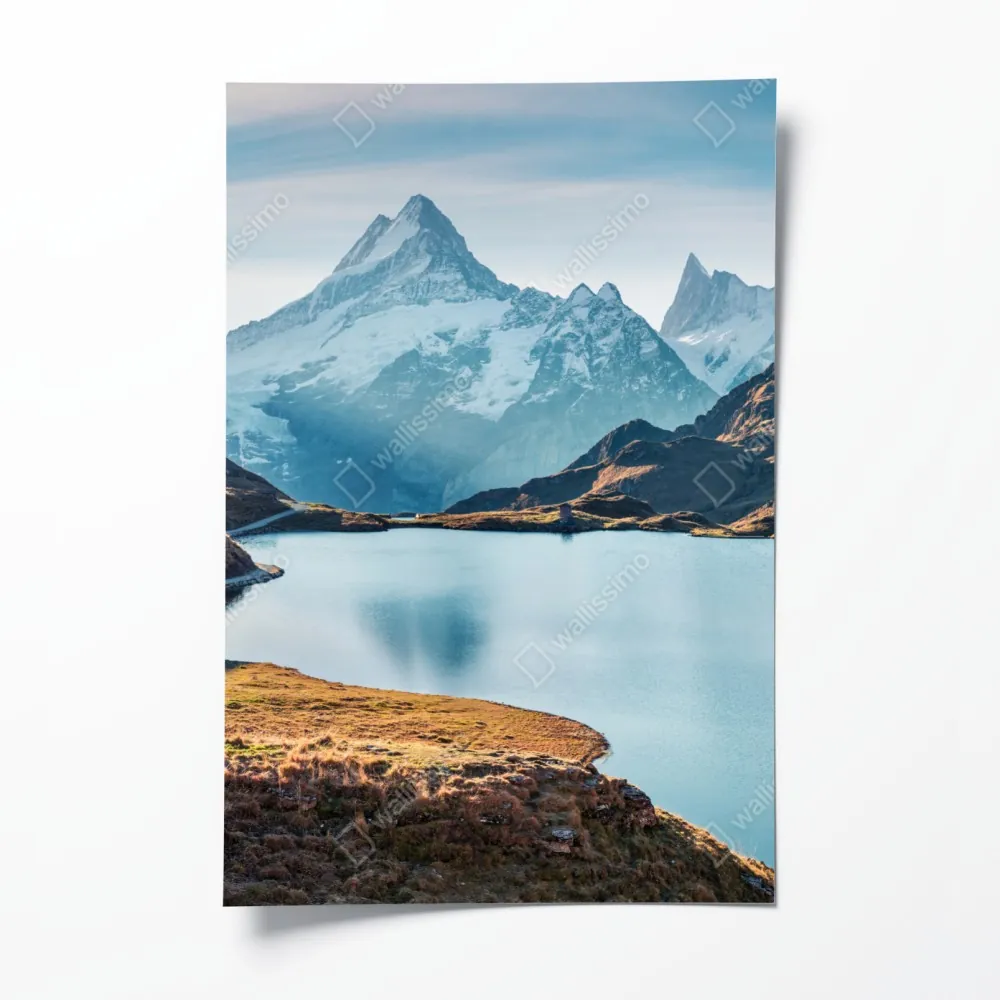 Poster sonnenaufgang über Bachalpsee, Schweizer Alpen – Wallnifity® Poster sonnenaufgang über Bachalpsee, Schweizer Alpen – Wallnifity®