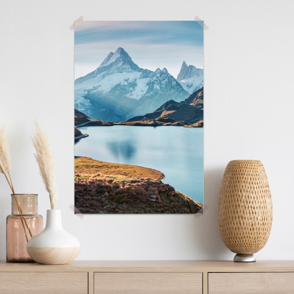 Poster sonnenaufgang über Bachalpsee, Schweizer Alpen – Wallnifity® Poster sonnenaufgang über Bachalpsee, Schweizer Alpen – Wallnifity®